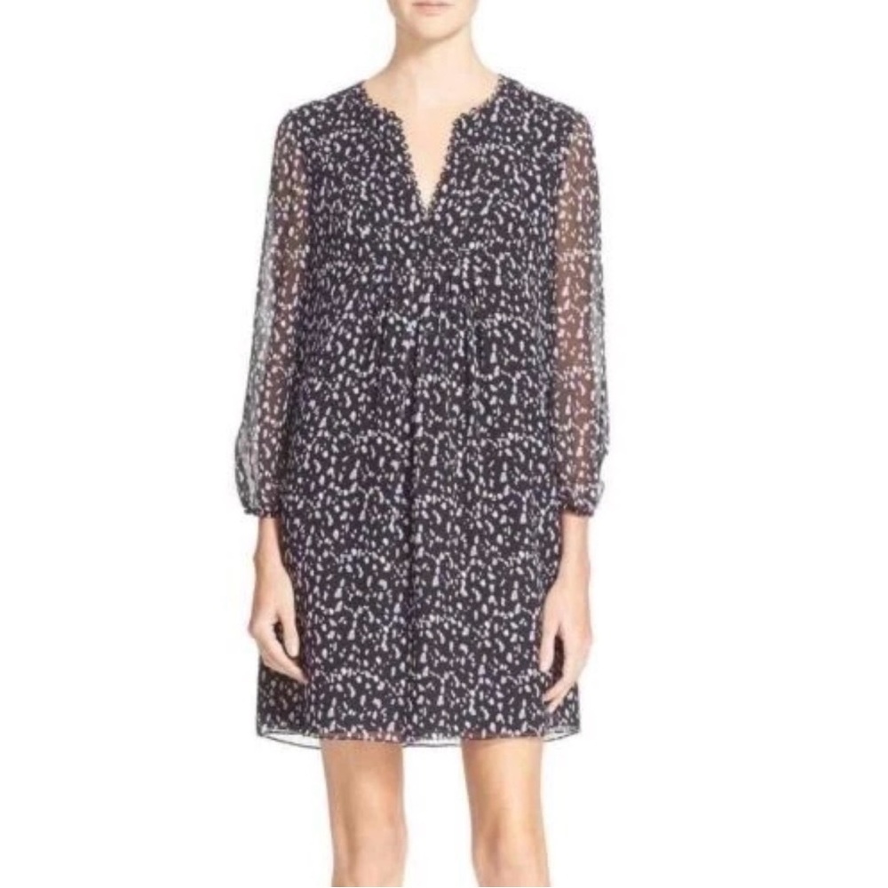 Diane von Furstenberg Aria Silk Tunic Patterned Dress Women’s Size 4 Fairy